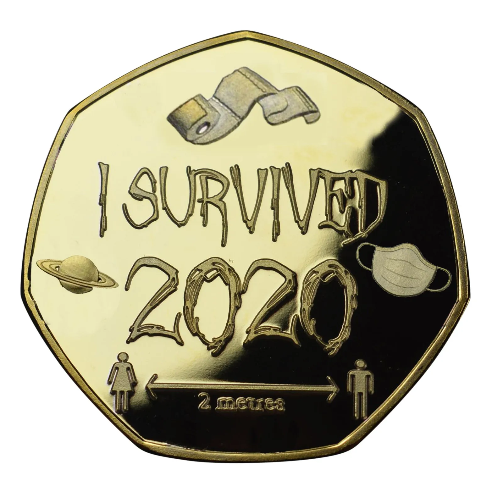 Золотая и Серебряная Памятная монета 2020 выживших двухсторонняя памятная для