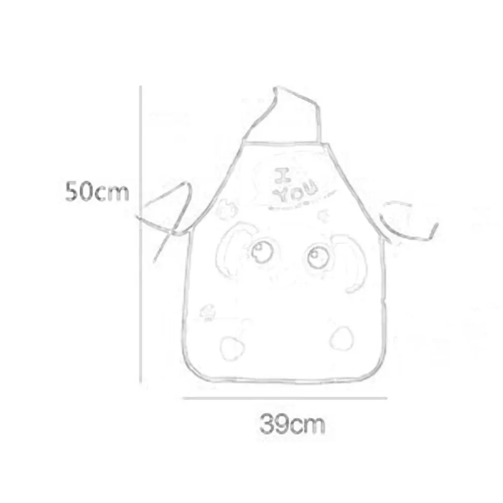 

Cartoon Children's Eat Aprons Waterproof Kitchen Chef Sleeveless For Cardboard And Paint Animal Printed