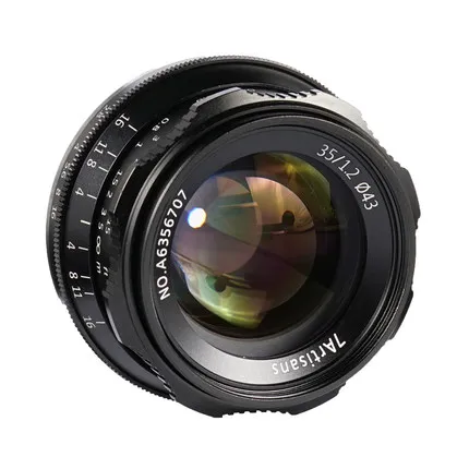 7artsians 35 мм F1.2 APS-C объектив для sony a5100 a5000 a6000 a6300 a6500 NEX-7 NEX-6 защитное покрытие однообъективной камеры объектив 35-1,2 портретный объектив
