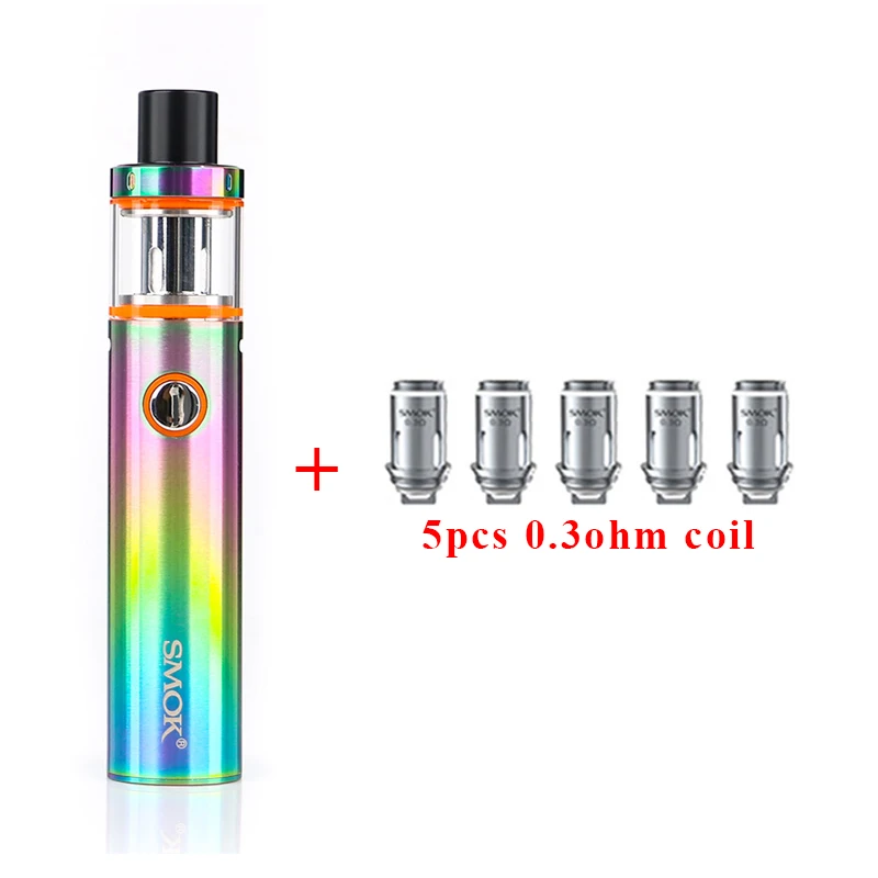 SMOK Vape Pen 22 комплект 1650 Ом двухъядерный со встроенным аккумулятором мАч светодиодный индикатор электронная сигарета vs vape nord 22 - Цвет: rainbow with coil