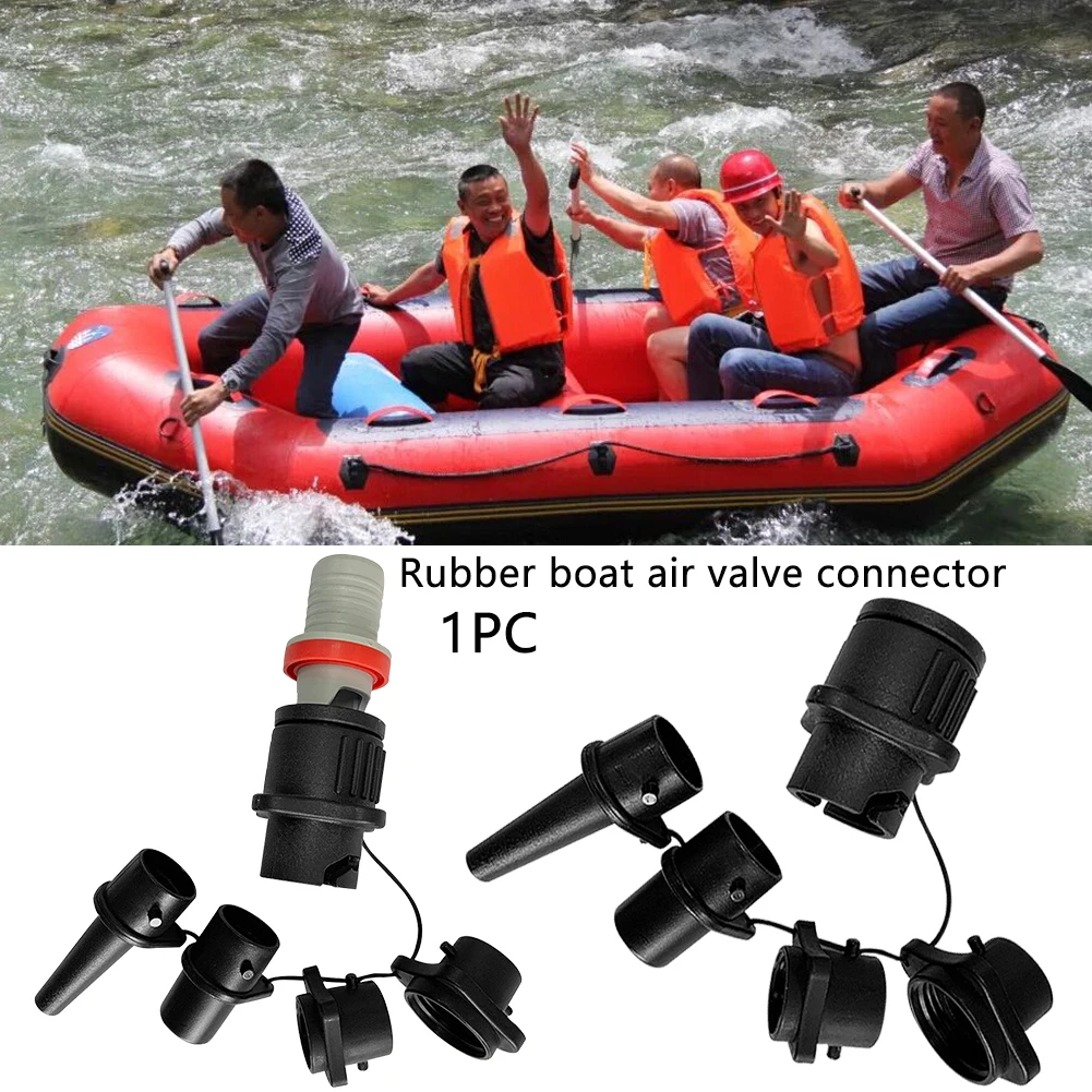 

Connector 5 Size Black Air Bed Universal Outdoor Activity Easy Apply Replacement Nozzle Plastic Pump Accessory Durable