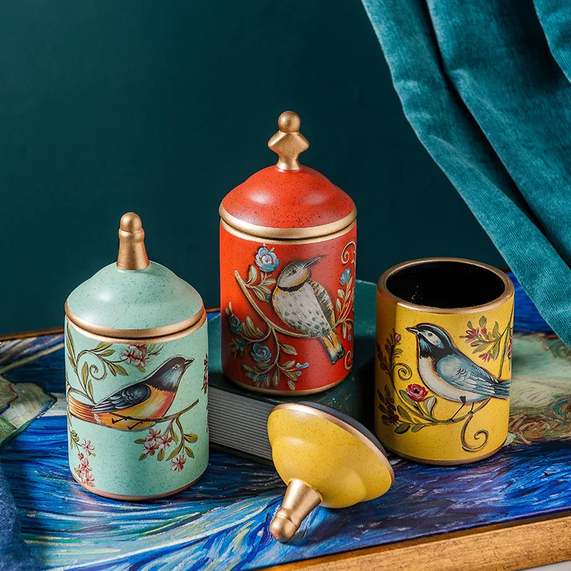 

Ceramic Storage Tank Sealed Coffee Storage Bottle with Lid Spice Container Sealed Tea Cans Tea Pot Grain Organizer Storage Jars