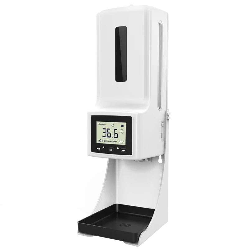 

Automatic Soap Dispenser Stand With Temperature Measuring For Homeschool Hotel Shop Market Public Place