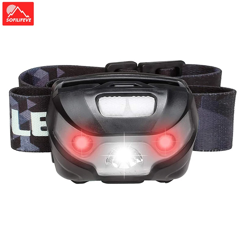 Уличный яркий светодиодный головной светильник s Зарядка через USB Кемпинг Пеший