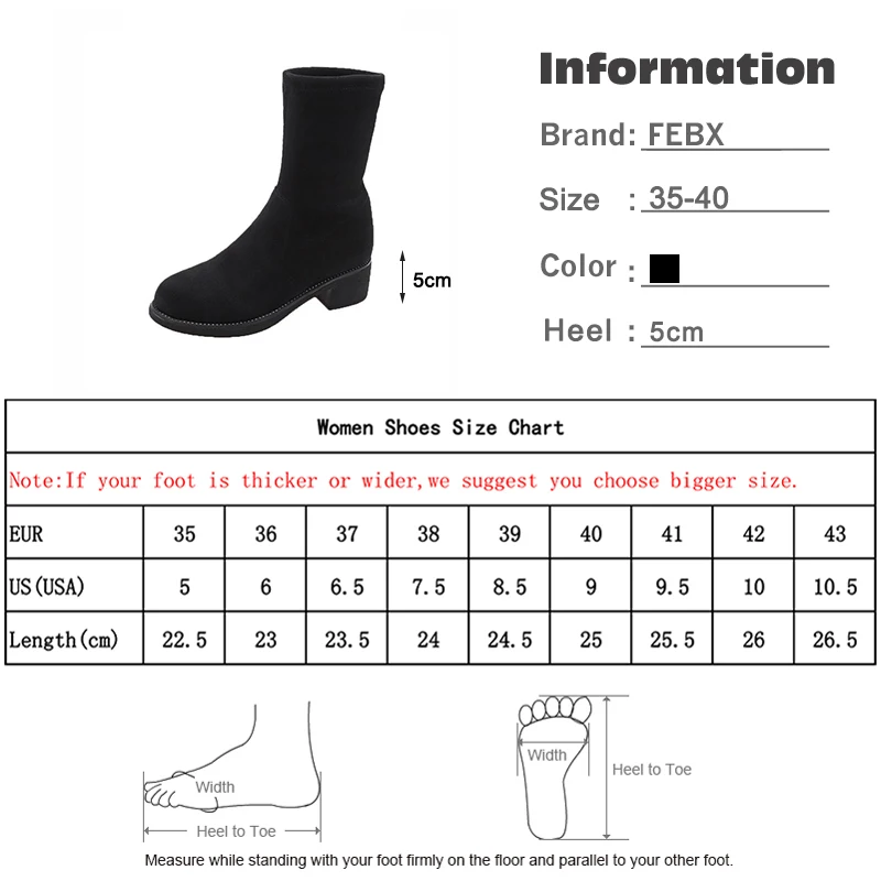 

Women Solid Black Boots Lace Up Mid Calf PU Leather Ladies Square Mid Heels With Diamond Fashion Style Female Outdoor Shoes