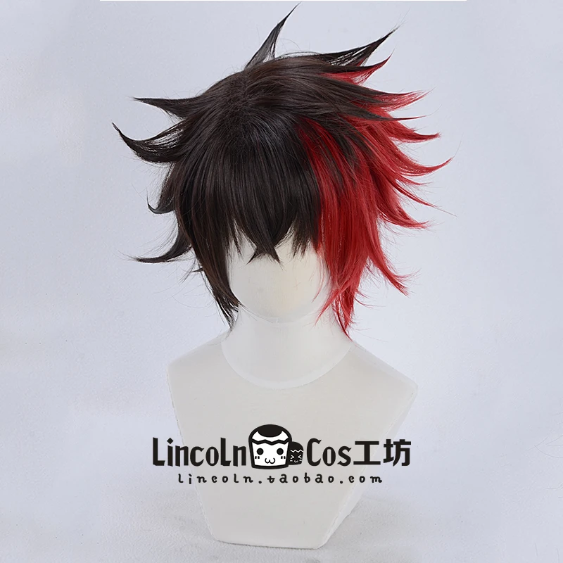 Hizentadahiro косплей волос смешанных цветов парик для Хэллоуина Косплей взрослых Touken