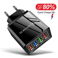 5v3a fast power adapter usb cables 4usb ports adaptive wall charger smart charging travel universal eu us plug top quality