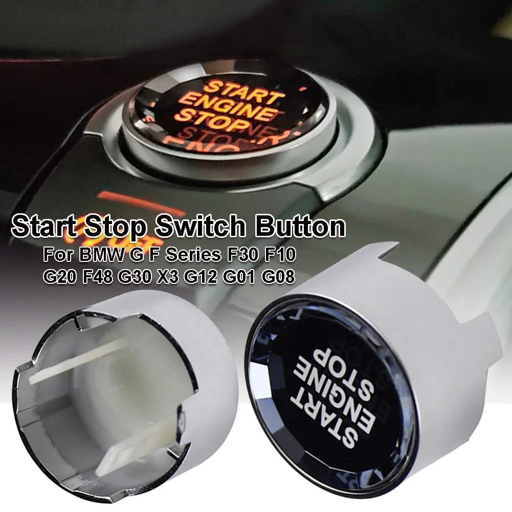 

Diamond Crystal Car Start Stop Switch Button For BMW G F Series F30 F10 G20 F48 G30 X3 G12 G01 G08 Start Stop Switch Button