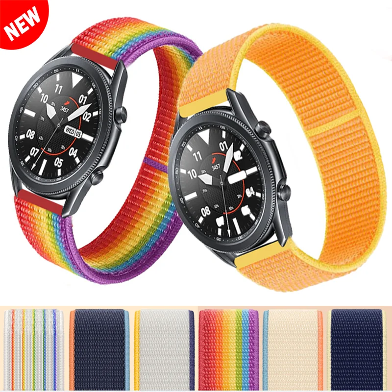 

20 22mm correa band For Huawei watch GT 2 42 46mm for Samsung Galaxy Watch 3 strap 45 41mm active 2 Gear S3 Sport Nylon Bracelet