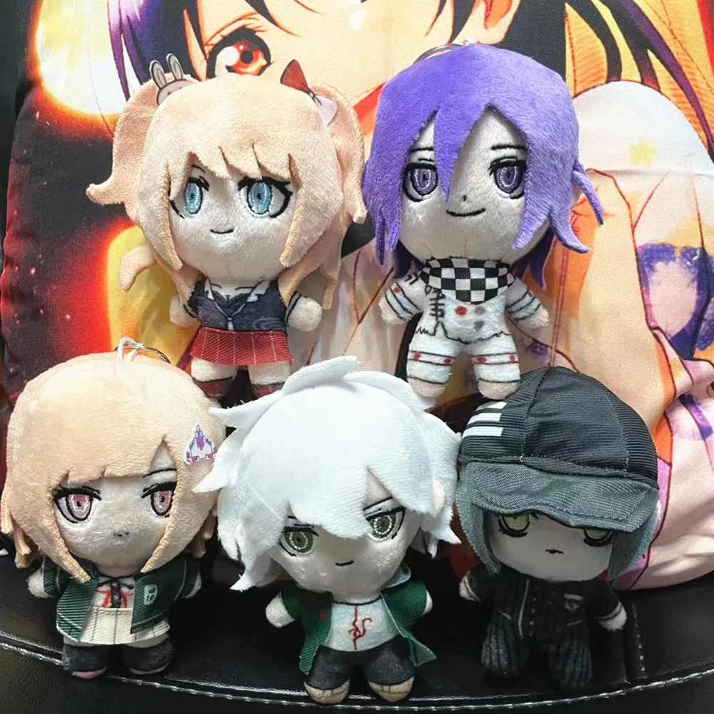 

Anime Danganronpa V3 Plush Doll Pendant Nagito Junko Kokichi Ouma Nanami Shuuichi Model Stuffed Toy Keychain Keyring 13cm
