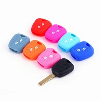 silicone key car case protector remote key cover for peugeot 107 206 207 307 for citroen c1 c2 c3 c4 picasso for toyota aygo