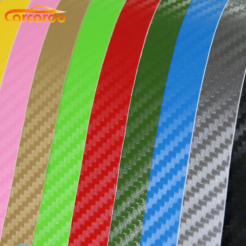 Carcardo 3D углеродное волокно виниловая пленка Наклейка Автомобильная наклейка без