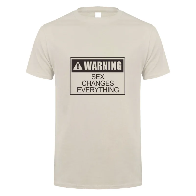 Предупреждение секс меняет все опасность весело Юмор мужская повседневная