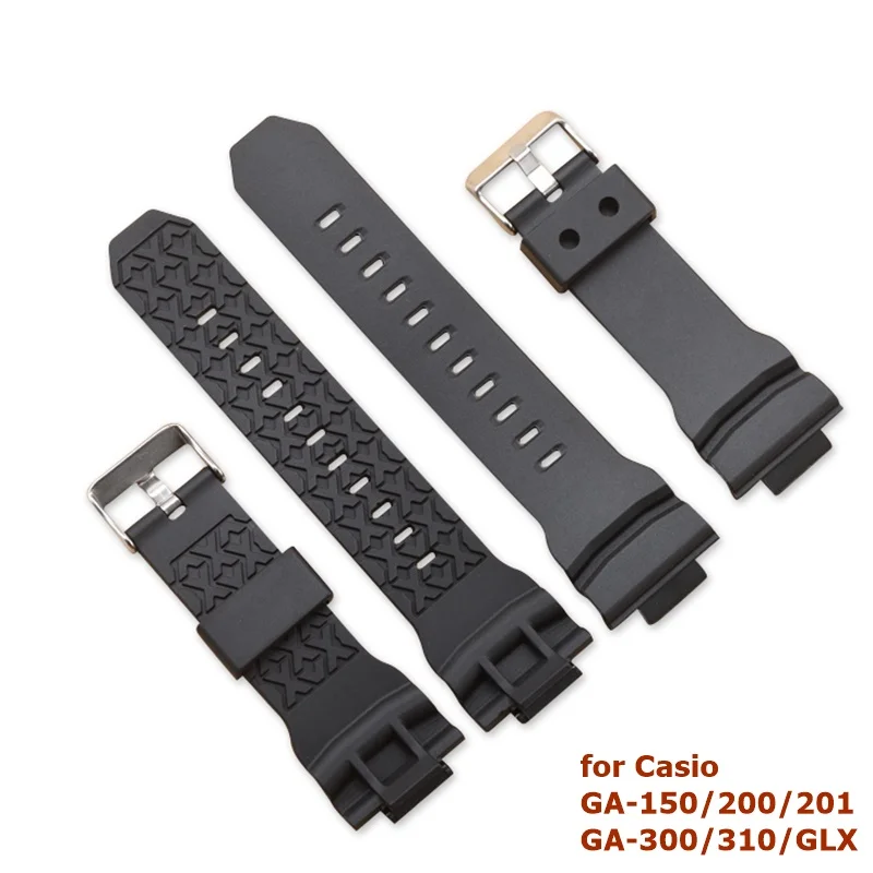 Silicone Watch Strap for Casio G-Shock GA-150 GA-200/201 GA300/310/GLX Diving Sport Watchband Bracelet Accessories for Men Women