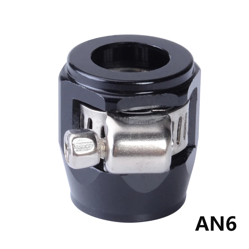 evil energy AN6 16mm Push On Hose End Cover Clamp Adapter Aluminum Anodize Fitting Ends Red Blue Black | Автомобили и мотоциклы