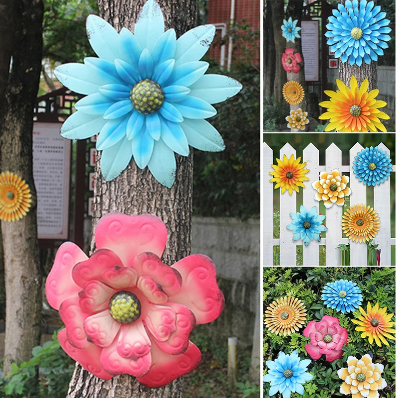 

Iron Flower Decoration Villa Courtyard Garden Layout Small Yard Wall Decoration Pendant Outdoor Balcony Wrought S7