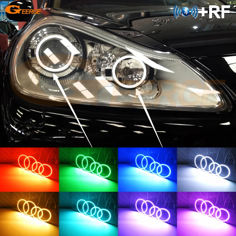 Для Porsche Cayenne 957 9PA 2007 2008 2009 2010 XENON HD RF Дистанционное Bluetooth приложение многоцветный