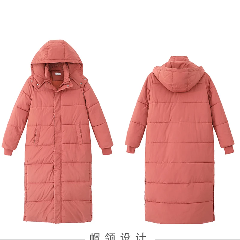 HELIAR женское пуховое пальто с капюшоном теплая хлопковая куртка теплое макси
