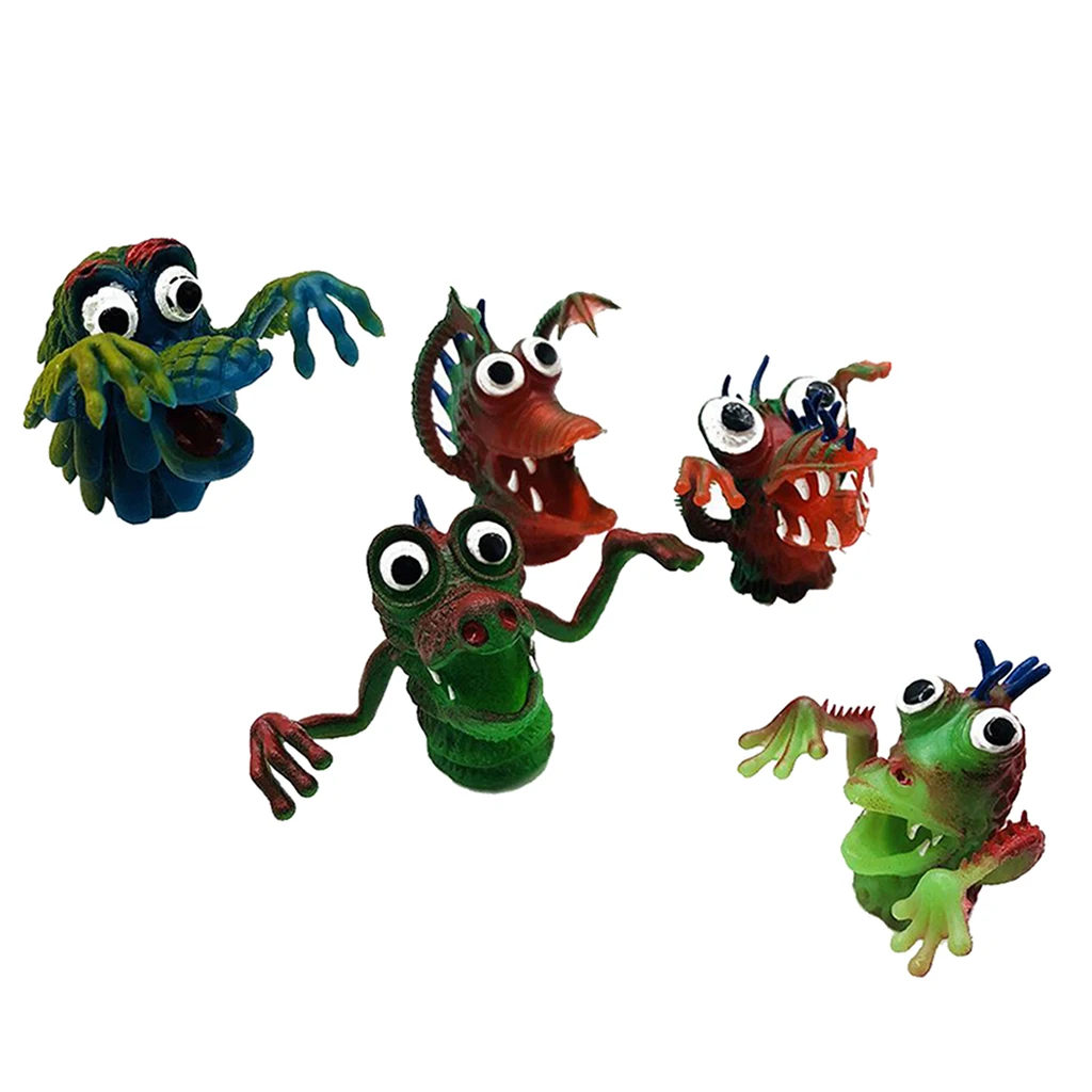 

MONSTER FINGER PUPPETS MONSTERS TOYS BIRTHDAY PARTY BAG FILLERS PRETEND PLAY TOY