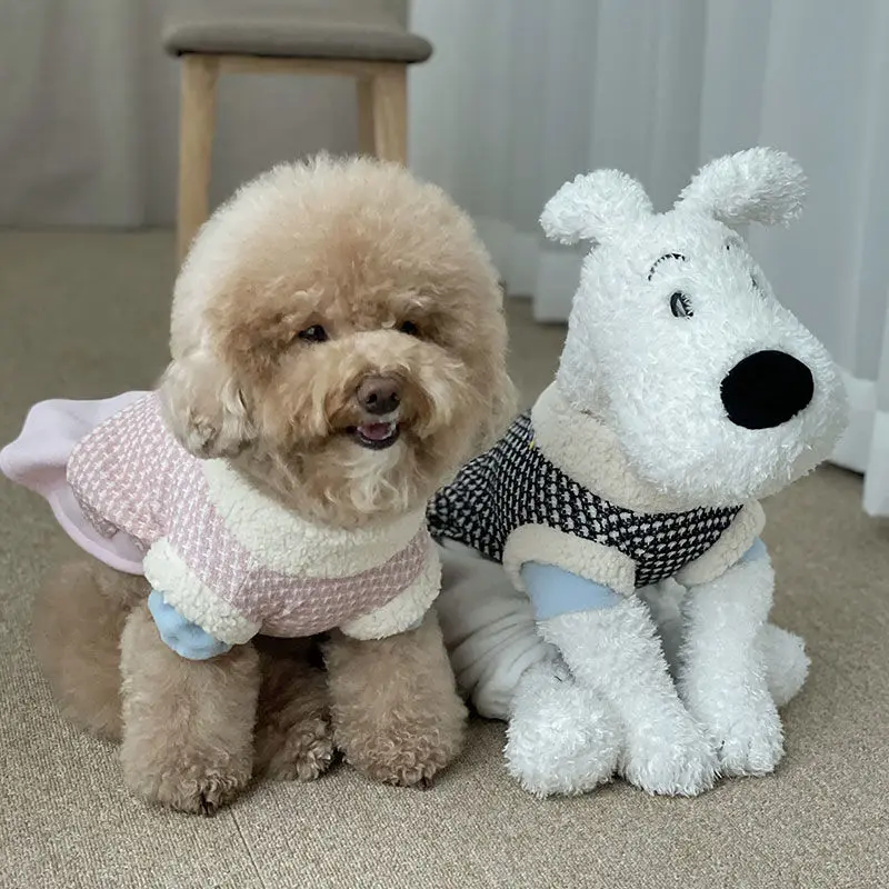 

Matcha vest dog clothes leisure lovely leisure travel autumn and winter cat pet teddy bear Bomei autumn and winter clothes