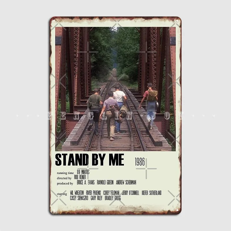 

Stand By Me Alternative Poster Metal Plaque Cinema Garage Club Bar Decoration Plaques Tin Sign Poster