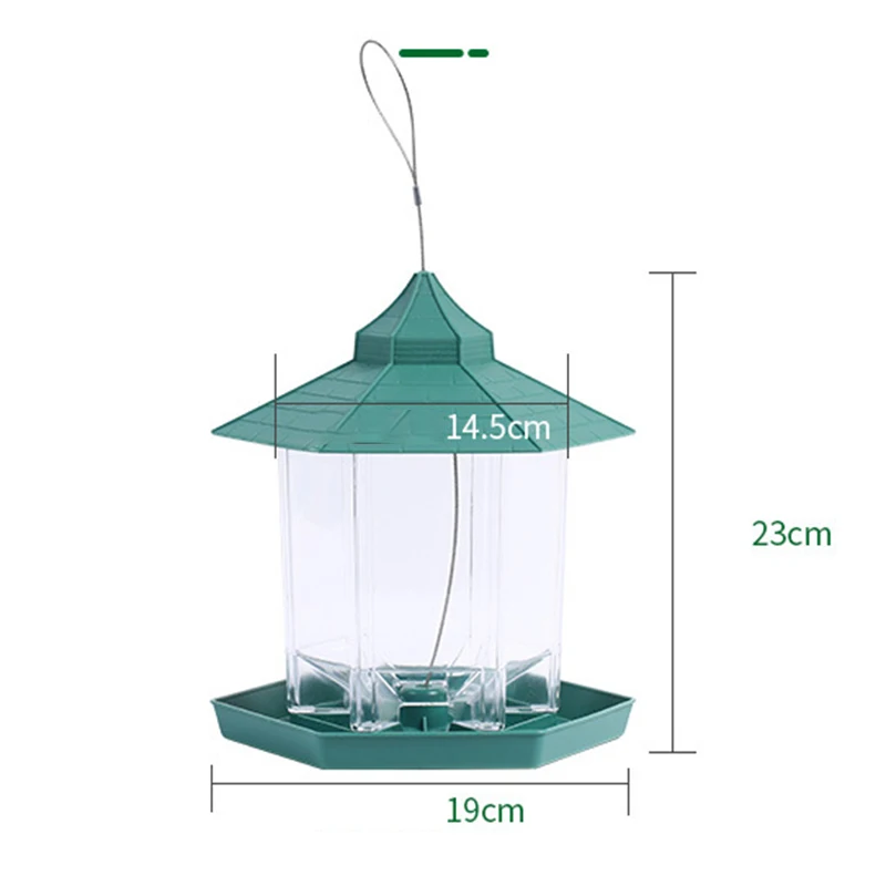 

Hanging Portable Birds Feeder Easy to Clean Fill Wild Birds Feeder for Outdoor Patio Garden I88