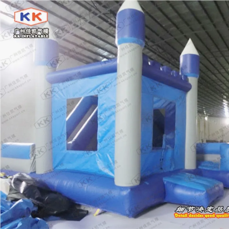 Синий надувной Джампер прыгающий домик замок горка сомбо для свадьбы дня