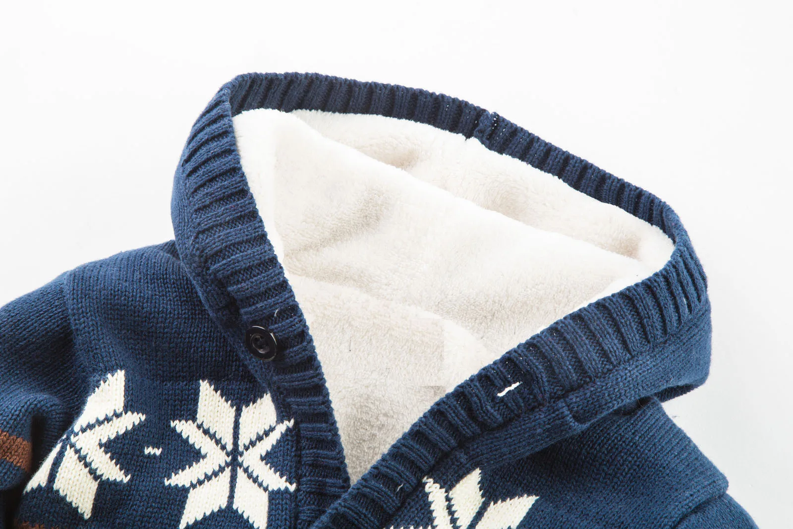 

Baby Clothes Velveted Thicken Jumpsuit Christmas Costume Girl Infant Romper Boys Winter Hooded Clothing