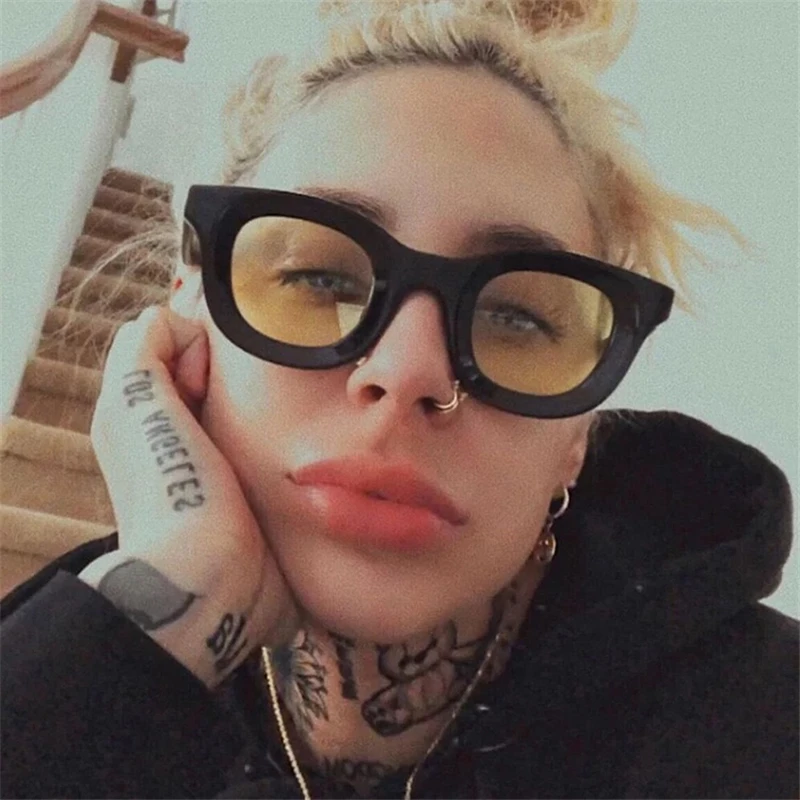 

Вогнутые круглые солнцезащитные очки, роскошные брендовые индивидуальные очки, винтажные женские очки в стиле ретро, квадратные солнцезащ...