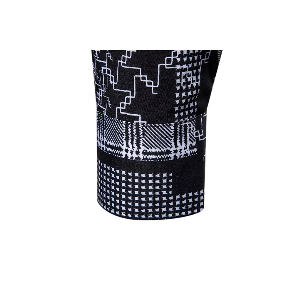 

Grey Black Grid Men Shirt Mens Printed Shirts Ethnic FormalWear Vintage Printing Slim Long Sleeve Cotton Polyester Shirt Blouse