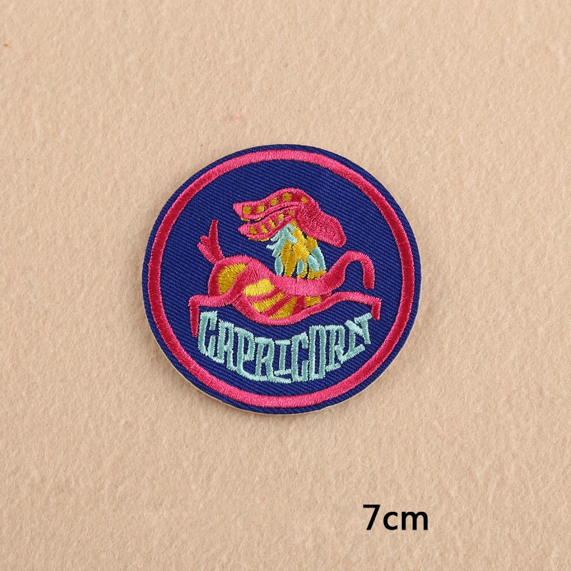 Прототип 12 созвездий мультфильм вышивка нашивки легкость для куртки спины жилет