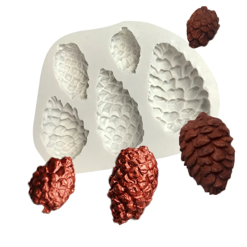 

Pine Cones Silicone Mold for DIY Chocolate Candy Pastry Dessert Cupcake Dessert Decoration Fondant Mould Kitchenware Baking Tool
