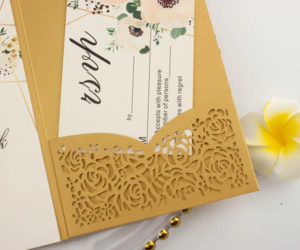 100 шт. элегантные светло розовые накладки лазерная резка свадебные приглашения