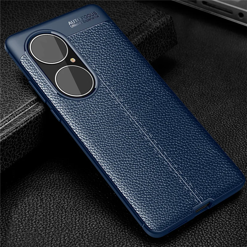For Cover Huawei P50 Pro Case For P50 Pro Capas Shockproof Luxury Soft TPU Leather For Case Huawei P50 P40 Pro P 50 Pro Fundas