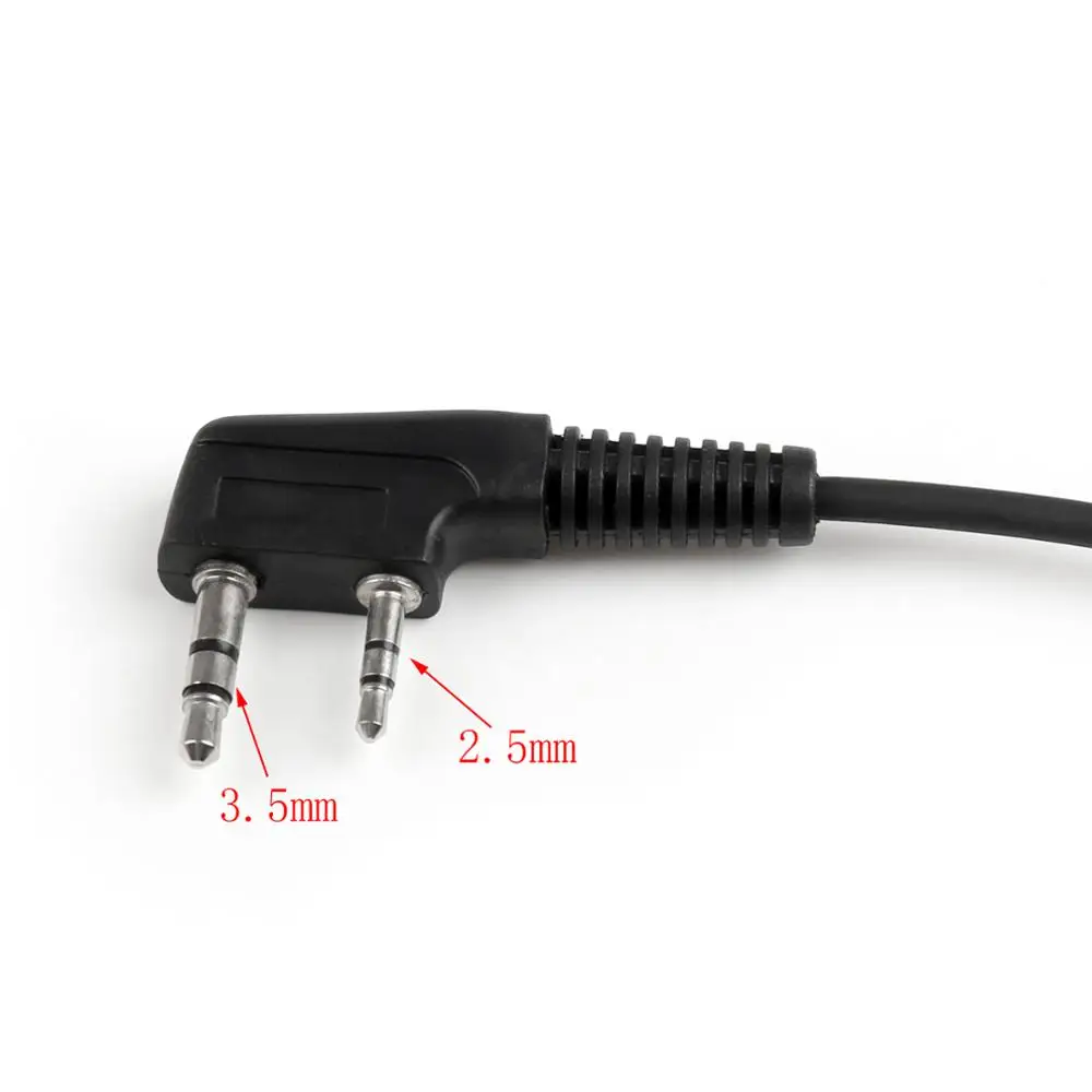 Artudatech 1 шт. 2Pin g в форме гарнитура PTT MIC для Kenwood TK 3107 TK3107 BAOFENG Retevis HYT Radio Eearpiece|Запчасти