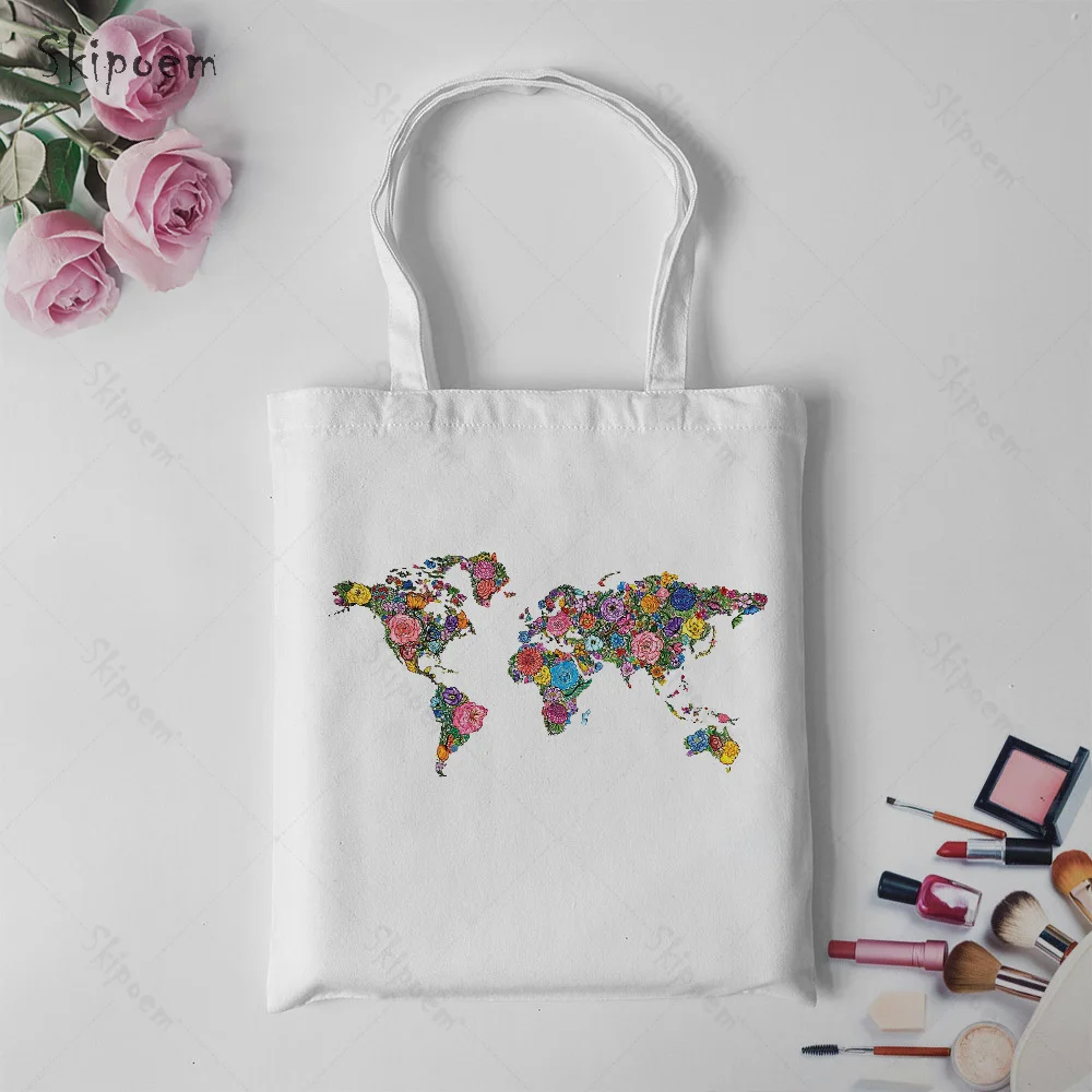 

Сумка для покупателей Сумка-тоут через плечо сумки холст Мешковина ткань дешево белые большие Ёмкость, сумка в руку, женские сумки с цветочн...