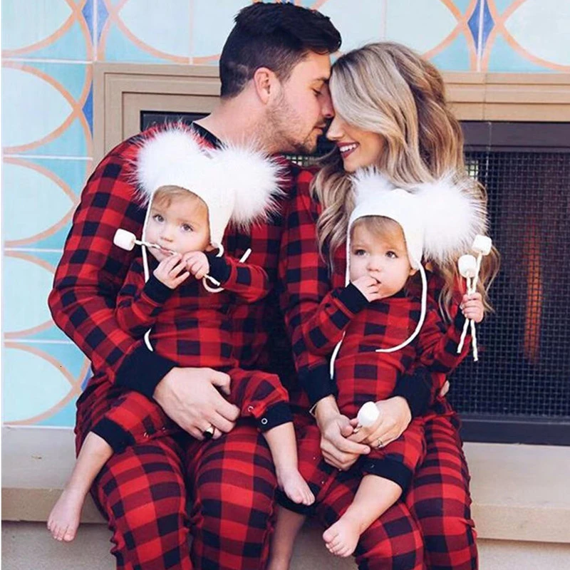 Семейный Рождественский пижамный комплект рождественские костюмы комплекты для