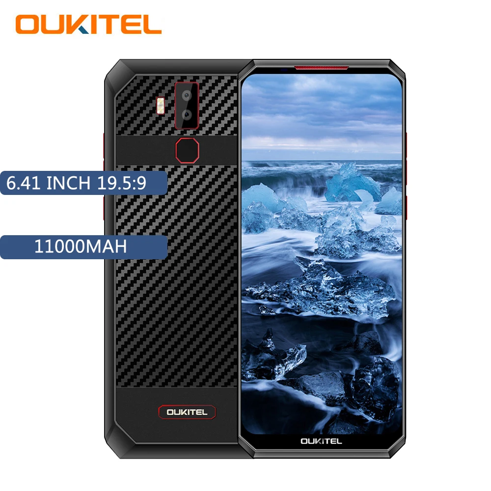 Аккумулятор 11000 мАч OUKITEL K13 Pro 4G 6 41 дюйма мобильный телефон Android 9 0 четыре ядра 4 Гб ram