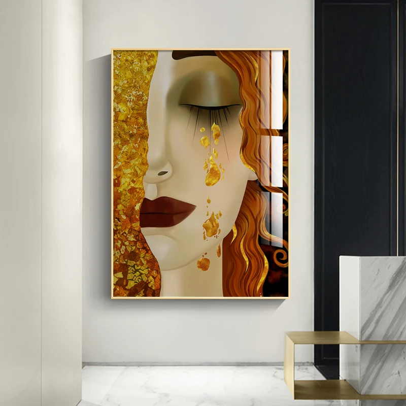 Классический художник Густав Климт поцелуй слеза абстрактные Масляные картины