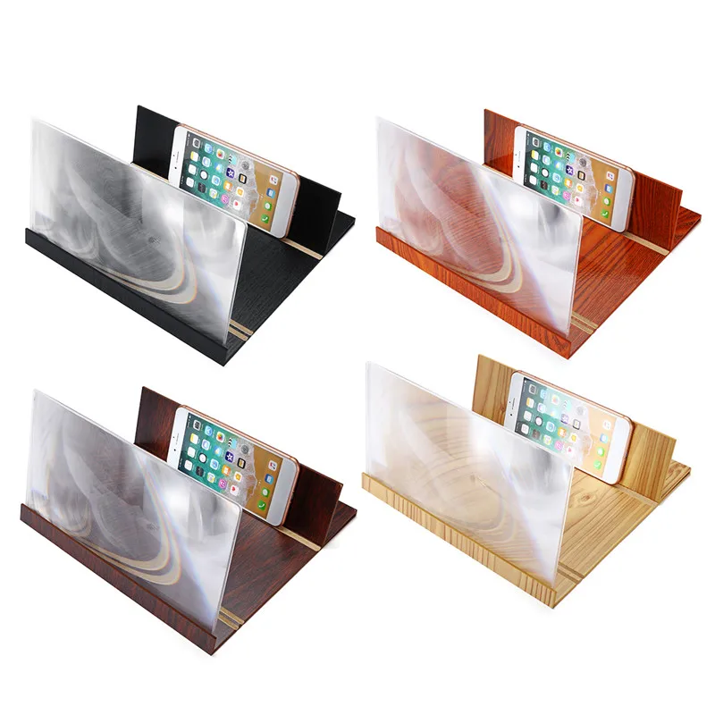 

Кронштейн для смартфона, складной, со стеклом увеличитель для экрана телефона, для 3D просмотра фильмов, рождественских подарков