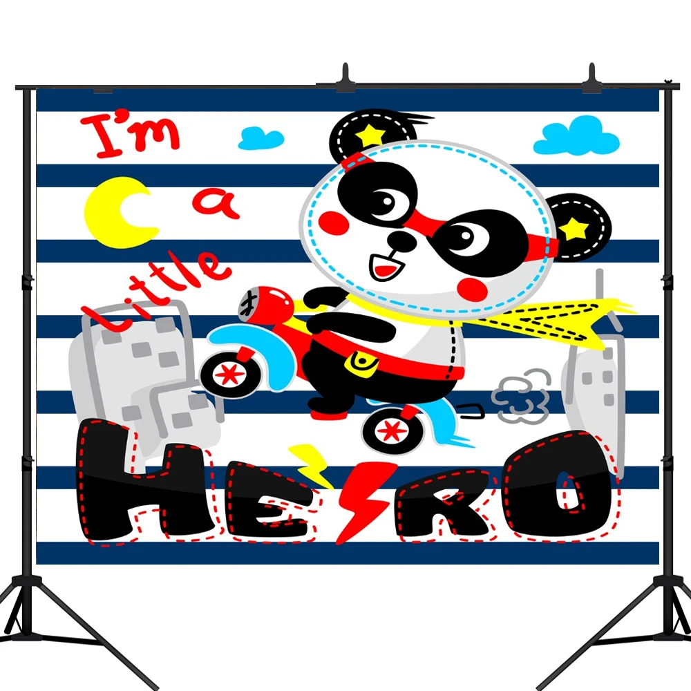 Lyavshi фотография Фон маленький герой день рождения панда небо здание детский душ