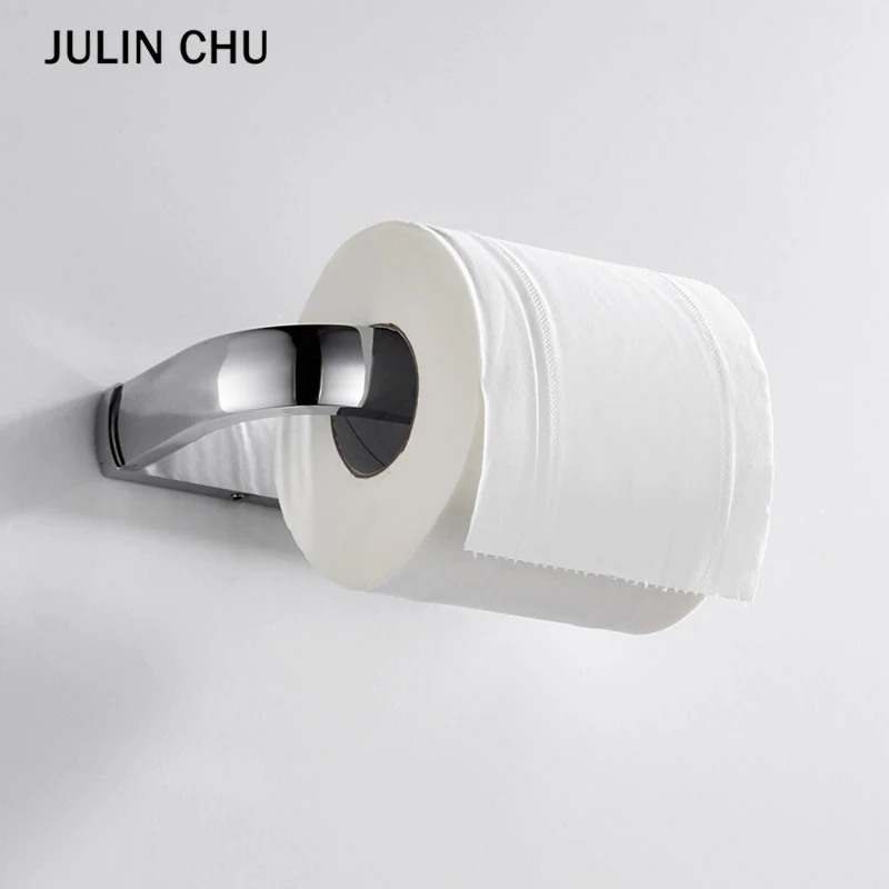 

Chrome Paper Holder Antiuqe Black White Toilet Paper Roll Holders Brass Wall Mounted Bathroom Accessories Rose Gold Tissue Rail