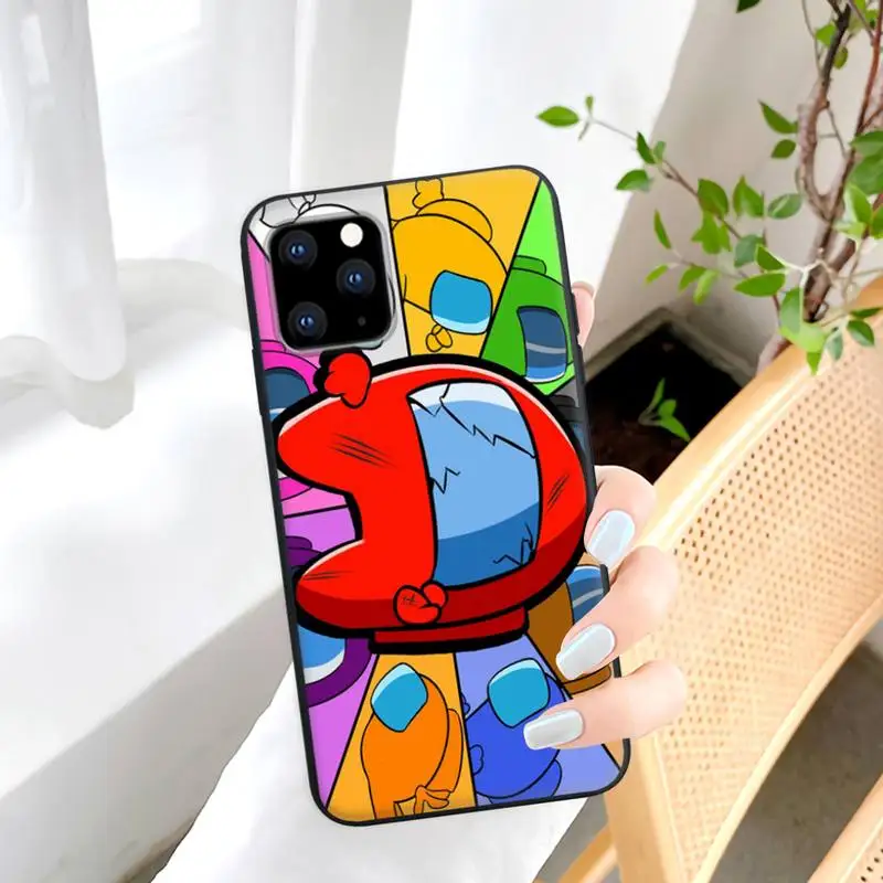 

New Product Among Us Game Black Matte Phone Cover For IPhone 12 11 Pro Max Xs X Xr 7 8 6 6s Plus 5 5s Se 2020 Case