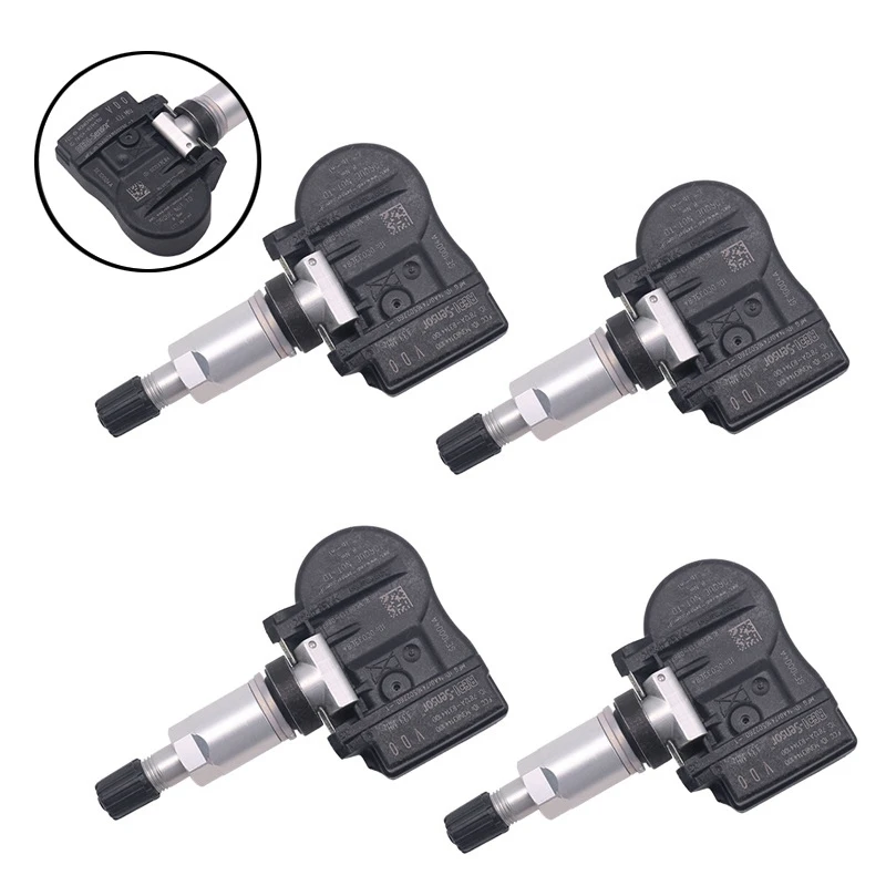 

Tire Pressure Sensor Monitoring System 43Hz TPMS for Chrysler DODGE FORD JEEP Lincoln Mitsu Lincoln SE10004 4Pcs