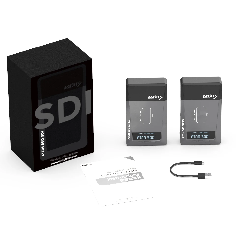 Vaxis ATOM 500 SDI Базовый комплект Система беспроводной передачи 1080P HD видео передатчик