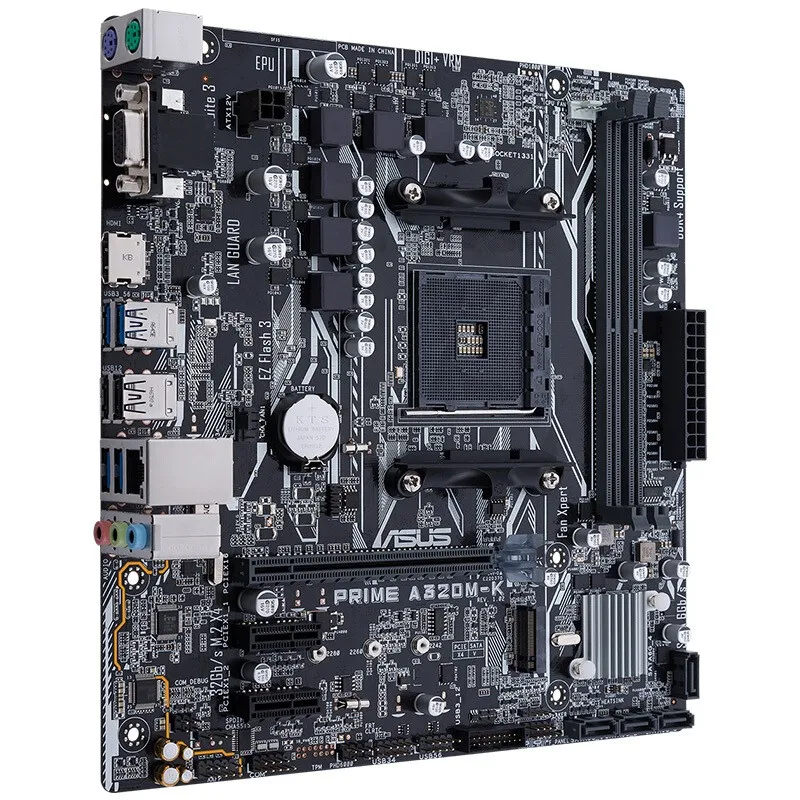 ASUS PRIME A320M-K A320M AMD A320 DDR4 3200MHz 32 ГБ/сек. M.2 HDMI SATA 6 USB 3 0 может поддерживать R3 R5 R7