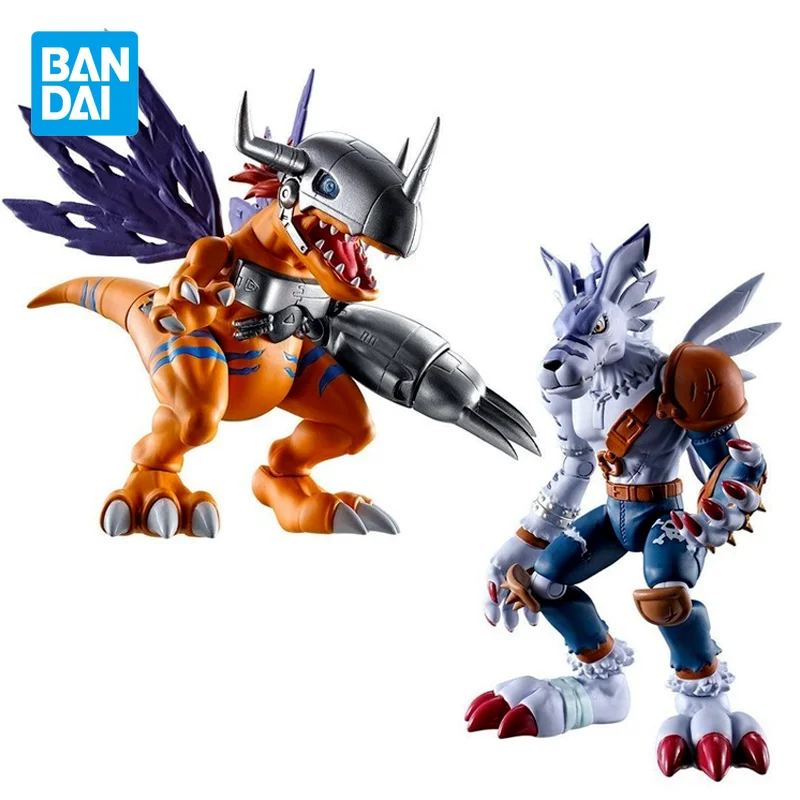 

Оригинальная аниме-фигурка Bandai Digimon4, металлическая экшн-фигурка серого цвета, Коллекционная модель детской модели