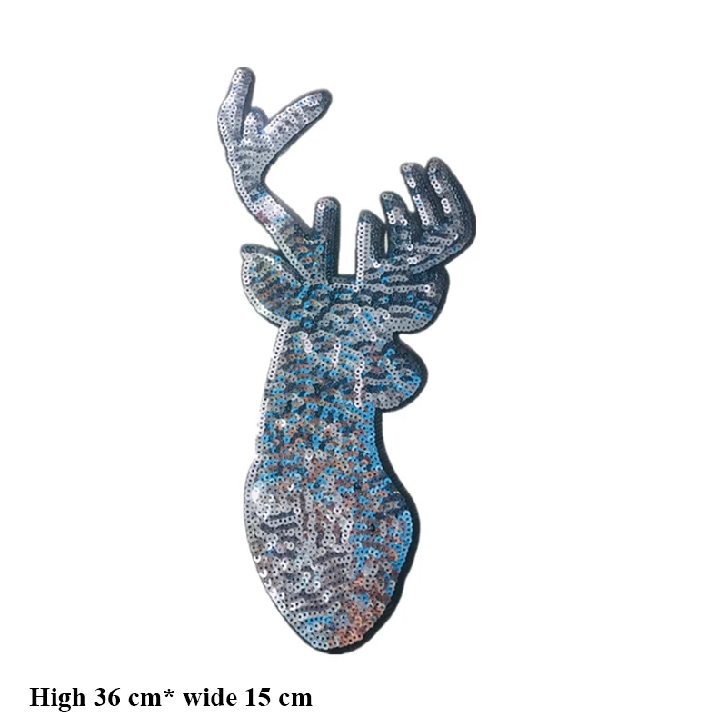 1 шт. нашивка с блестками изображением оленя для одежды наклейка детей мальчиков