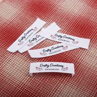 custom sewing label custom clothing labels fold tags logo or text cotton ribbon custom text md1082