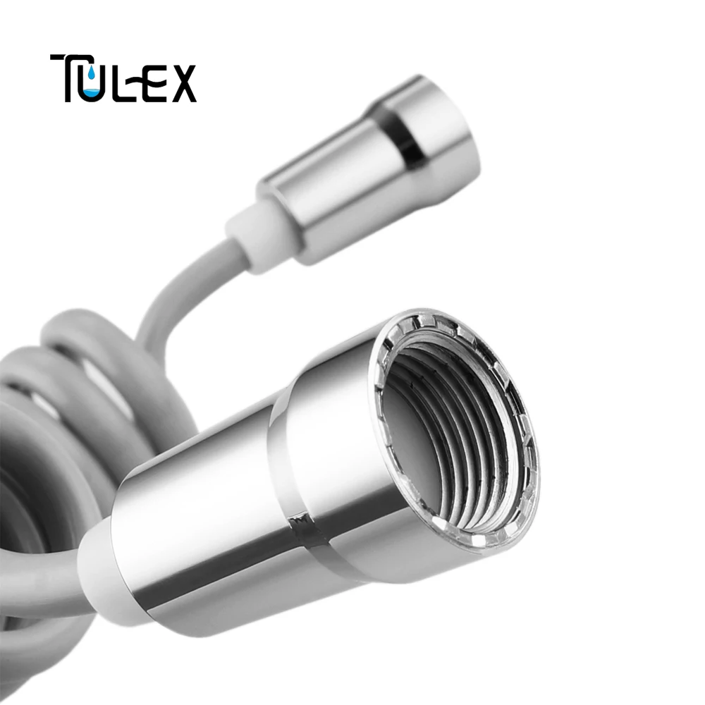 Tulex ПВХ шланг для биде серый Гибкий Душевой шланг 2 м телефонная линия шланг для туалета Биде опрыскиватель аксессуары для ванной комнаты